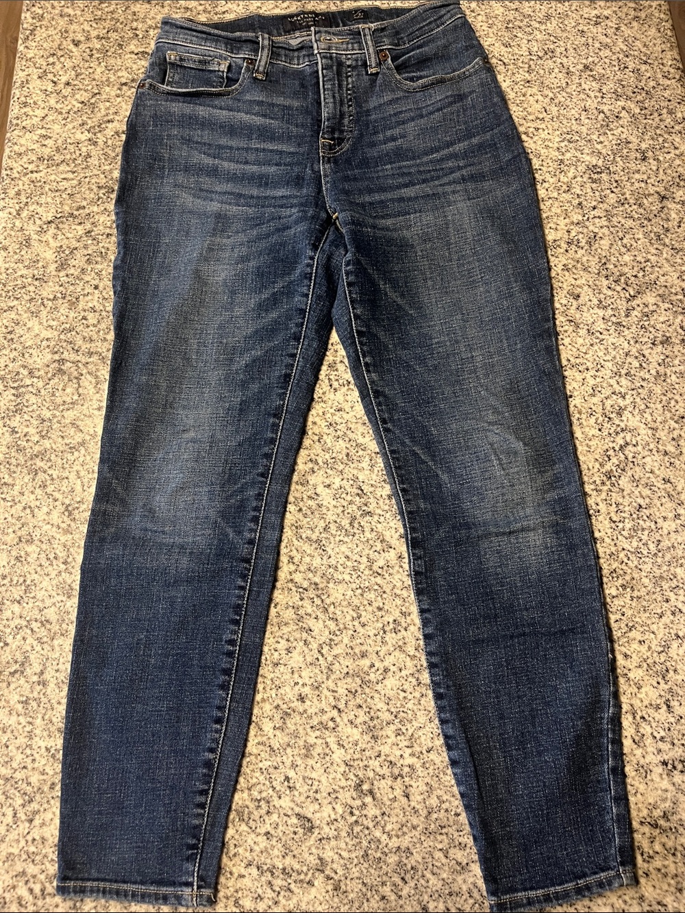 Lucky Brand Women's Skinny Jeans in Dark Blue Wash